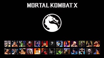 MORTAL KOMBAT X - SECRET CHARACTER SELECT SCREEN