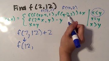 Recursive Functions ACSL Example Problem