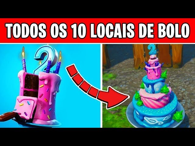 Fortnite: Confira a localização dos 10 bolos de aniversário no mapa