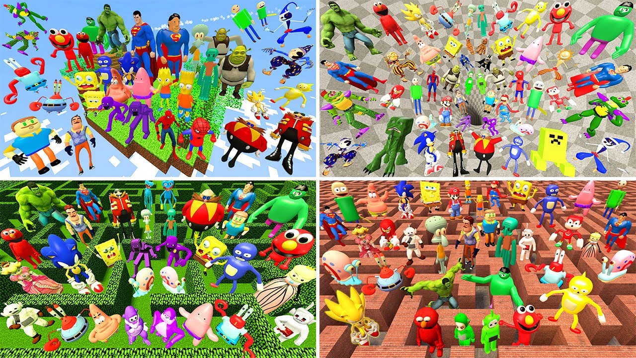 💥 3D КЛОНЫ САНИКА МЕМЫ ПРОТИВ ОРИГИНАЛЬНЫХ СПАРТАНСКИХ ПИНКОВ | SKY MINECRAFT ВОРОНКА БОЛЬШОЙ ЛАБ...