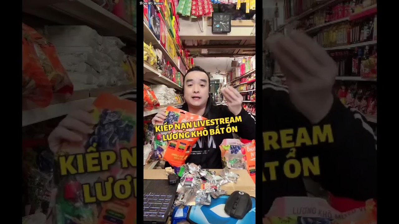 Kiếp nạn livestream bán hàng bất ổn với lương khô