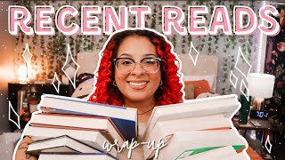 wrapping up my 25 recent reads ✨ | february, march, & april reading wrapup