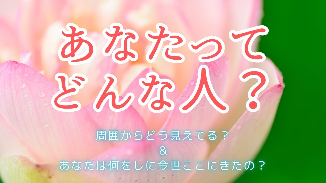 あなたってどんな人🍀周りからどう見えてる？⭐過去世・今世のお話も少々・・・