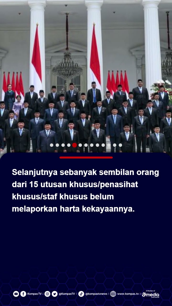 LHKPN Kabinet Merah Putih Baru 58 Persen, Eks Wakil KPK: Presiden Harusnya Beri Sanksi #lhkpn