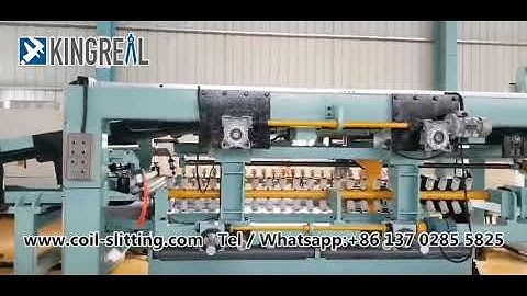 KINGREAL High Speed Fly Shearing Cut To Length Line With Auto Stack