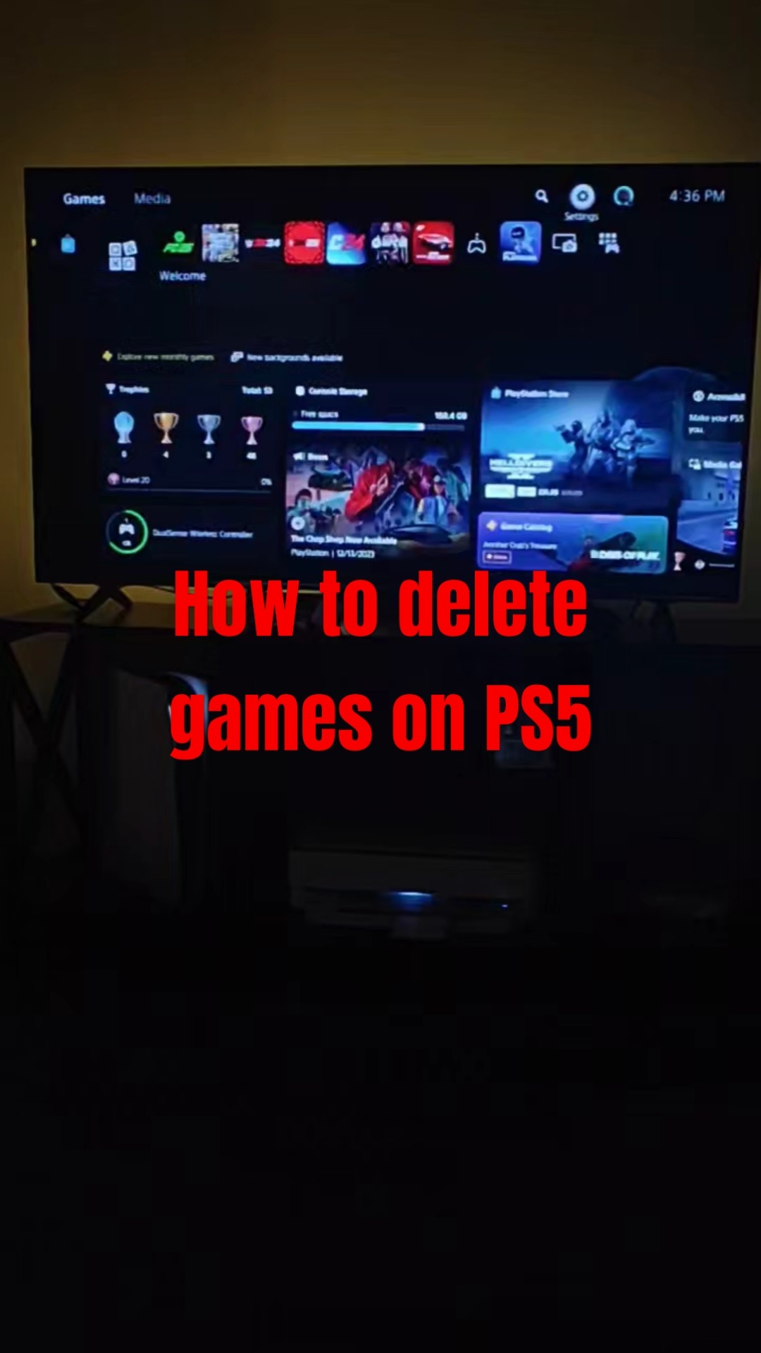 How To Delete Games On PS5 Ps5 Games Gamer Gaming Stream Oardefault 