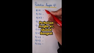 Perkalian Angka 41, Mudah Bangeet #Shorts
