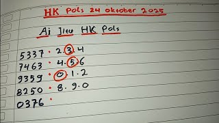 PREDIKSI HK POOLS 24 OKTOBER 2025 | BOCORAN HONGKONG MALAM INI | RUMUS KEPALA EKOR JITU