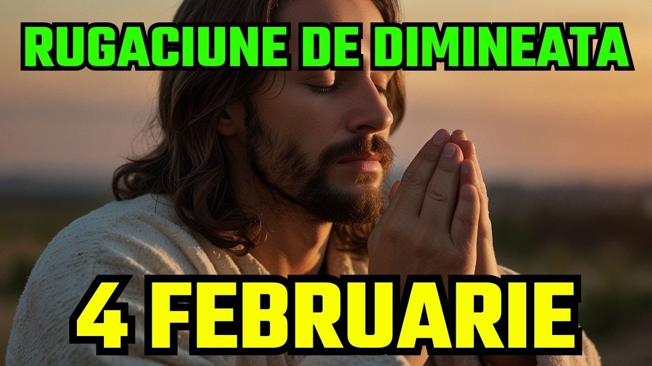 🔴 RUGĂCIUNEA DE DIMINEAȚĂ | 4 FEBRUARIE | RUGACIUNE MINUNEA | RUGACIUNE SCURT 🔴