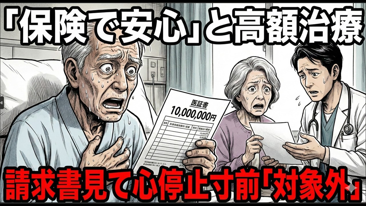 【医療費地獄】「保険に入ってるから安心ｗ」と高額治療を受けた夫… 請求書を見て心停止寸前「対象外だった…」