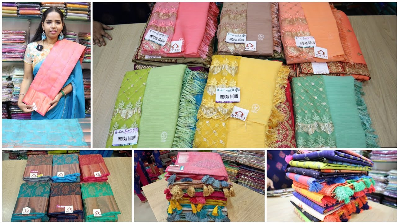 Navaratri Sale Organic Tussar Silk Linen Catalog Saree Chanderi Silk