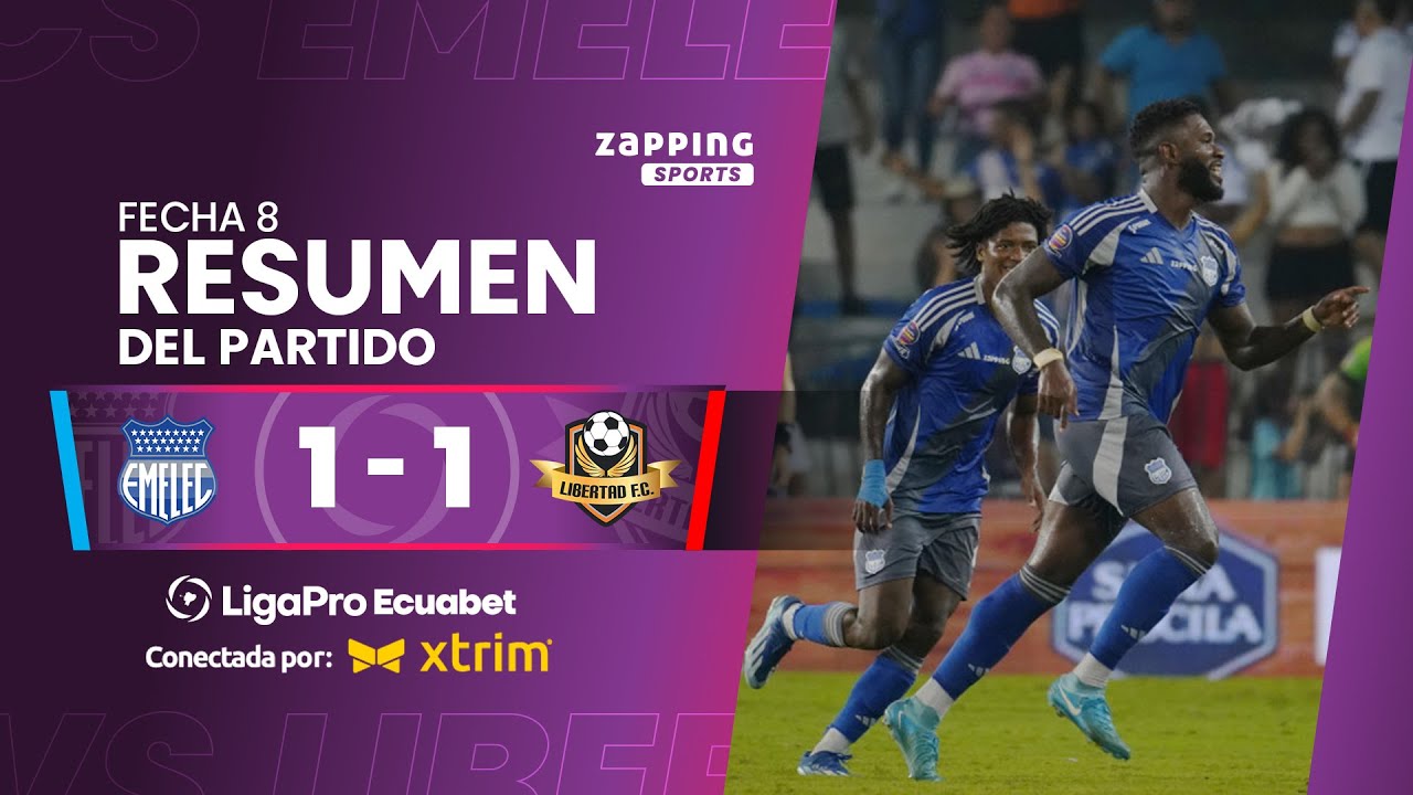 CS Emelec 1 - 1 Libertad FC / Fecha 8 / LigaPro Ecuabet conectada por Xtrim