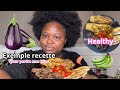 Vlog cuisine healthy  ce que je mange pour perdre mes kilos  aubergines  cur de buf