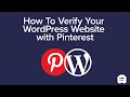 How to Verify Your WordPress Site on Pinterest - UPDATED TUTORIAL!