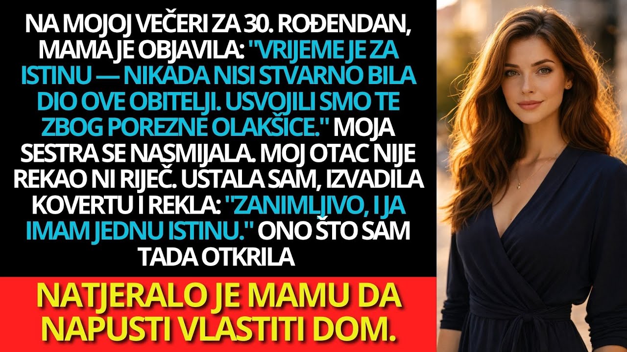 Mama je na mojoj rođendanskoj zabavi rekla da sam usvojena zbog poreza – moja istina ju je slomila
