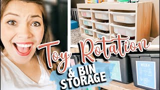 TOY ROTATION FOR TODDLERS | Toy Storage and Rotation | Toy Rotation Bin System | Toy Storage Ikea