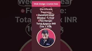 Fees Of Web Design Courses In India