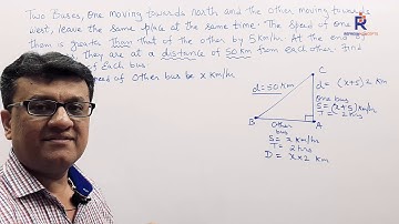 Quadratic Equation Word Problem (Speed, Distance and Time)