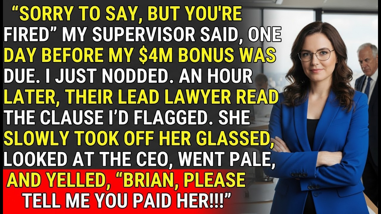 Fired Before My $4M Bonus: The Legal Clause That Backfired ⚖️