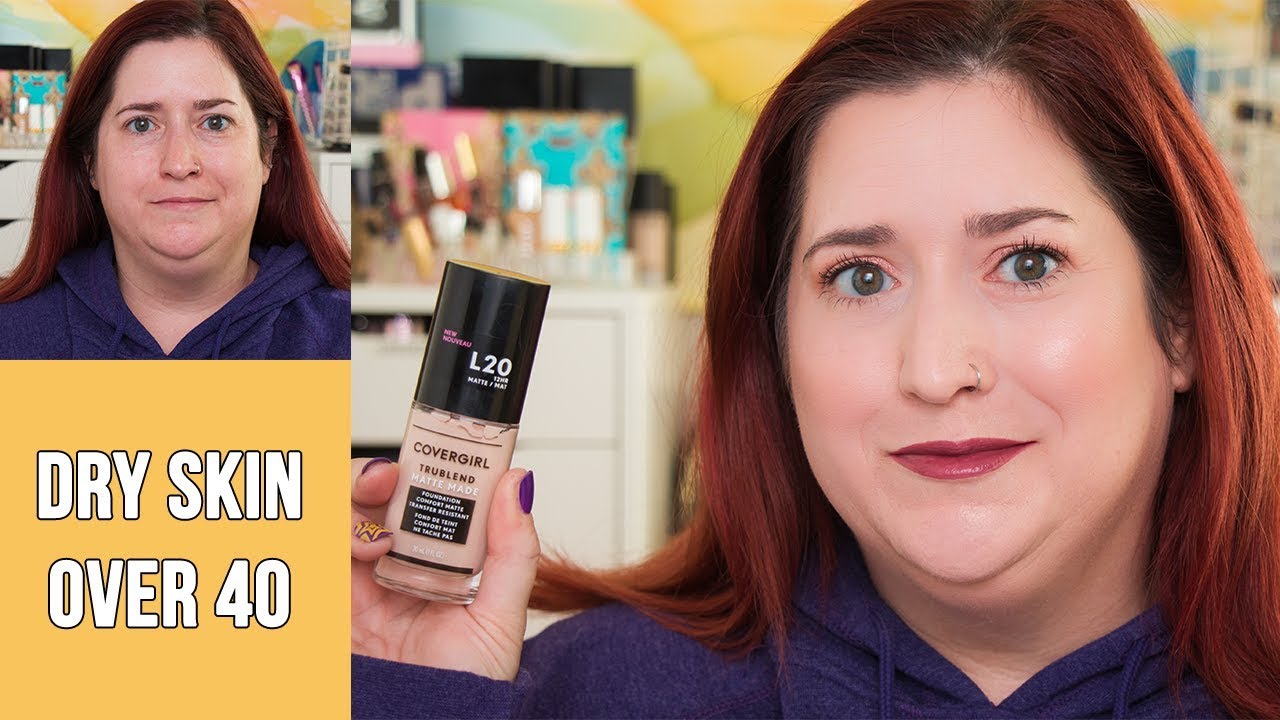 COVER GIRL TRUBLEND MATTE MADE FOUNDATION | Dry Skin Review & 13 Hour Wear Test | FOUNDATION FEST!