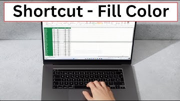 Excel Shortcut to Fill Color (Excel Shortcuts)