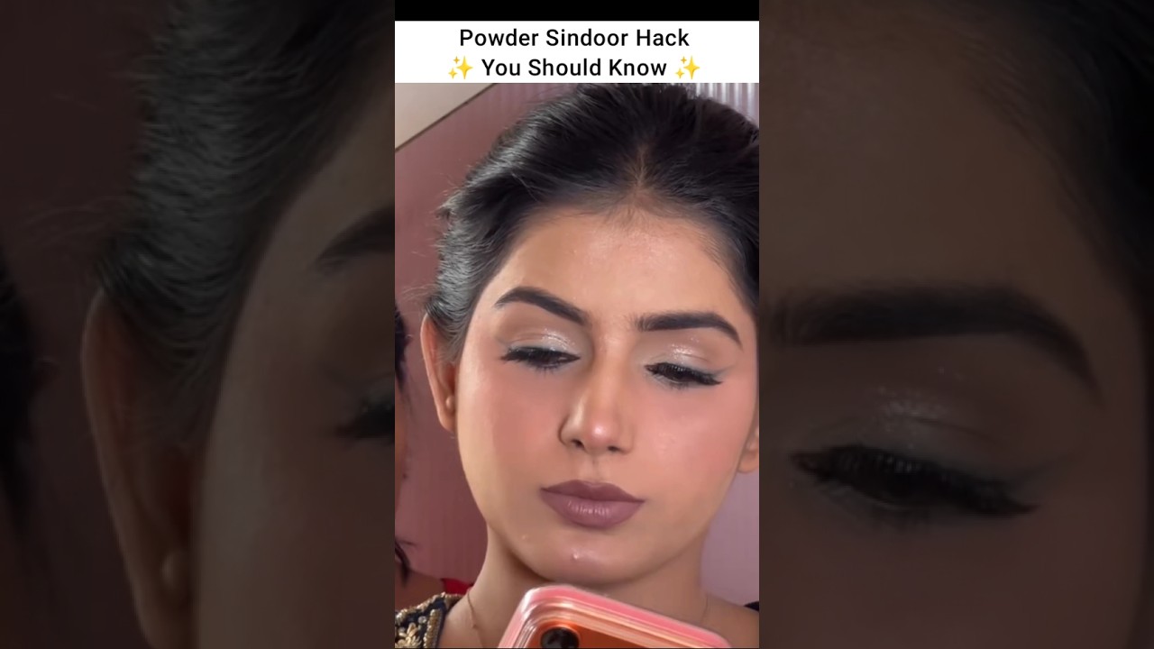 Hack by- beauty__by_archana__ | Easy powder sindoor makeup hack