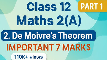 Inter 2nd Year//Maths II (A)//2.De Moivre