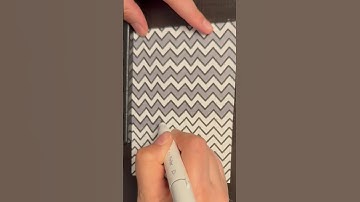 Craaazy Zig Zag Pattern 😍 #zigzag #art #ohuhualcoholmarkers #alcoholmarkers #drawing #ohuhu