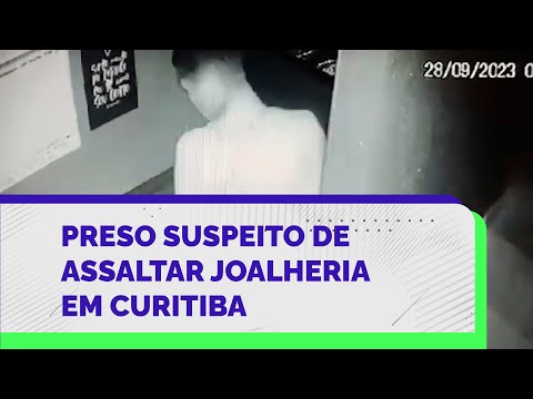 Polícia prende rapaz suspeito de assaltar joalheria em shopping de Curitiba