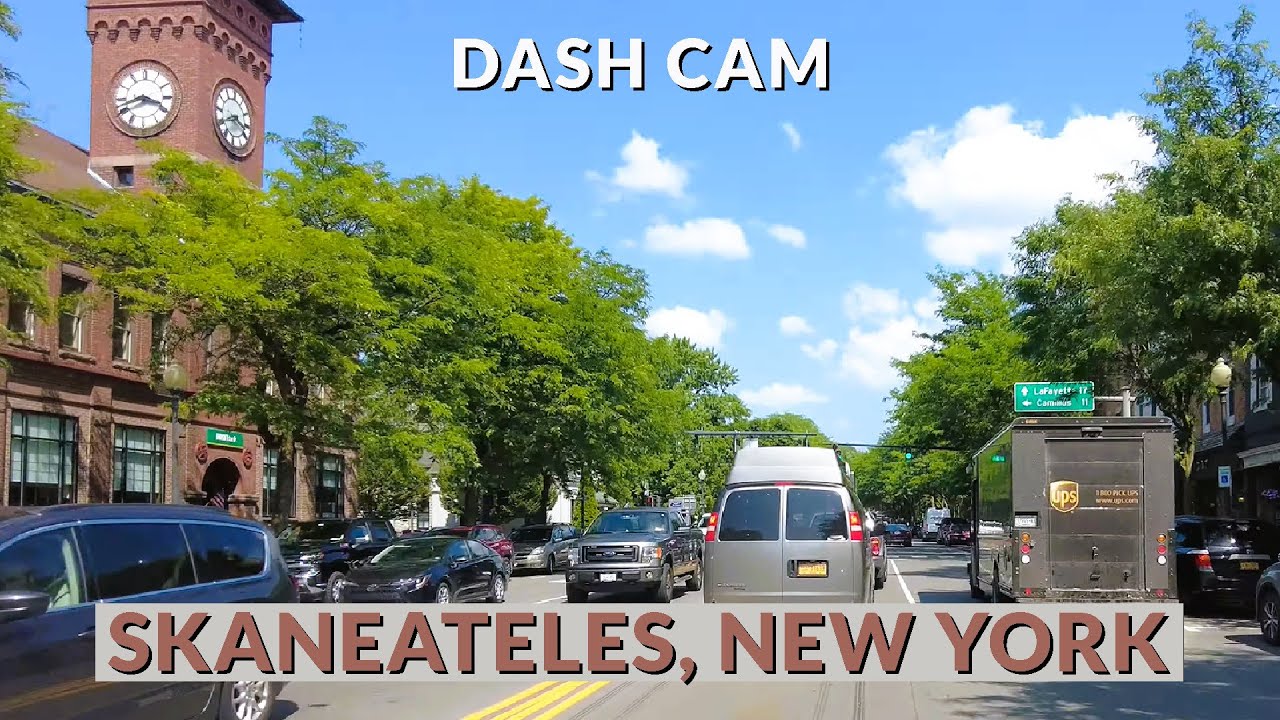 Scenic 4K Drive Skaneateles, New York Lakeside Serenity and Charming