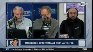 Aaron Boone Ejected and Didn't Say a Word  The Michael Kay Show TMKS April 22 2024
