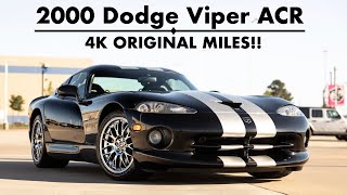 2000 Dodge Viper ACR with 4K Original Miles!!