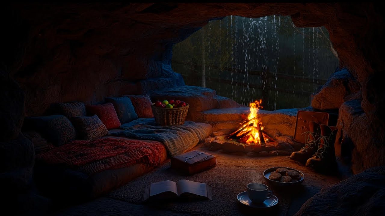 🌧️ Rain Sounds for Sleep & Relaxation | Cozy Cabin Ambience with ...