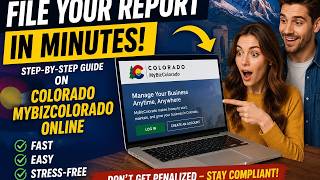 How to file a report through Colorado MyBizColorado online
