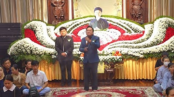NSND THANH TUẤN HÁT TIỄN BIỆT NSND DIỆP LANG TRONG LỄ CẦU SIÊU TẠI CHÙA TƯỜNG NGUYÊN