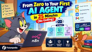 Build Your First AI Agent in 25 Minutes 🤖 No Coding Required! | n8n Tutorial