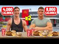 I ate DOUBLE my brother&#39;s bulking diet *8,000 CALORIES*