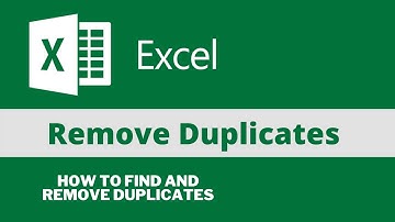 Excel Tutorial for Beginners  - Find and Remove duplicates