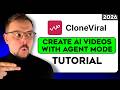 CloneViral AI Tutorial - 2026 | How to Create Cinematic AI Videos Using Agent Mode Automation