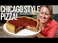 Plantbased chicago style deep dish pizza  my best recipe yet