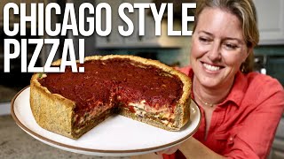 PlantBased Chicago Style Deep Dish Pizza  My Best Recipe Yet!