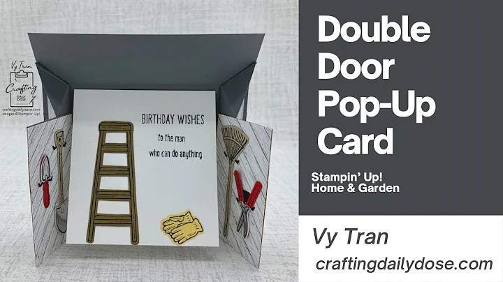 Stampin Up Home & Garden | Double Door Pop-Up Card