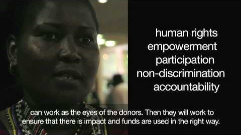 Human Rights Based Approach to Development in practice - a Kenyan activist