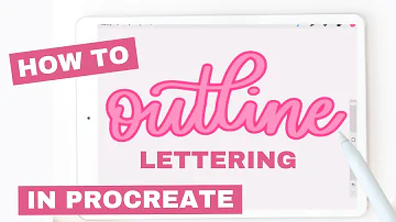 How to Outline Lettering in Procreate
