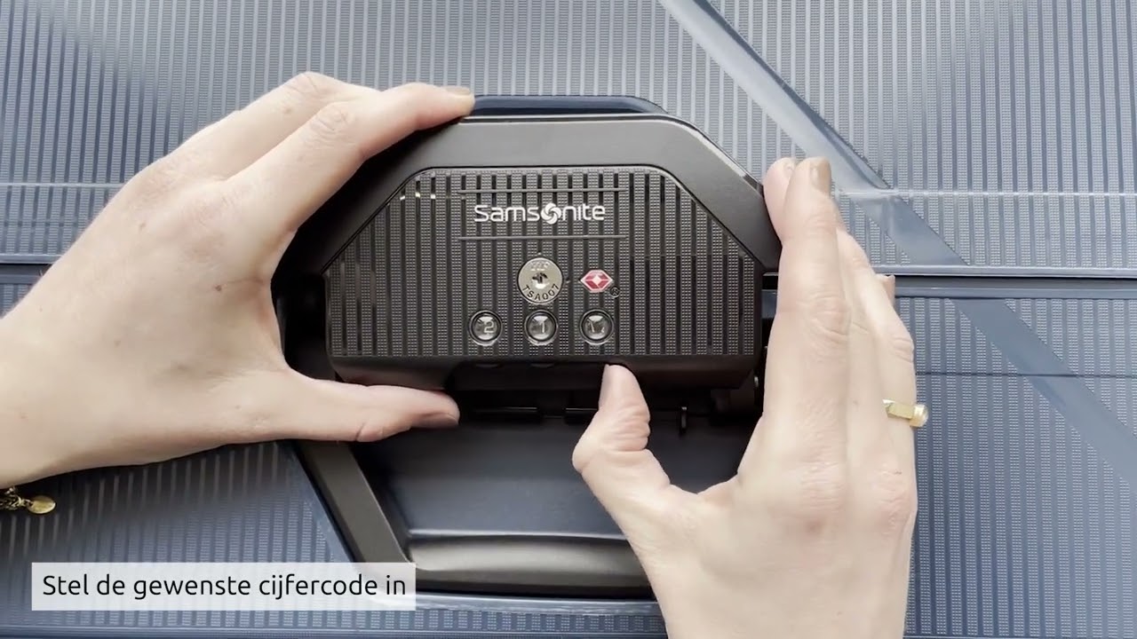 TSA slot instellen Samsonite | Duifhuizen
