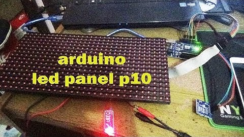 arduino moving sign  and moving text DMD led panel P10 (text berjalan)