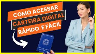 Como acessar carteira de trabalho digital Carteira de trabalho digital entrar