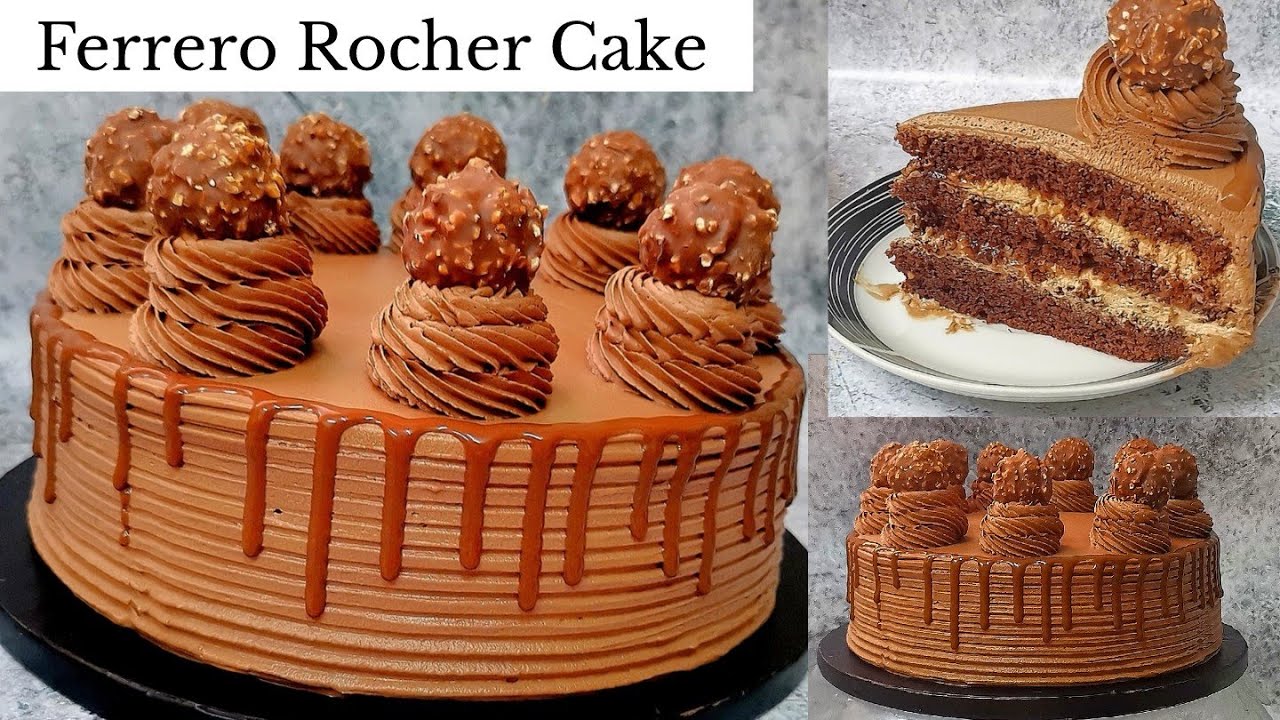 Ferrero Rocher Cake. How to make Ferrero Rocher. Nutella Cake.