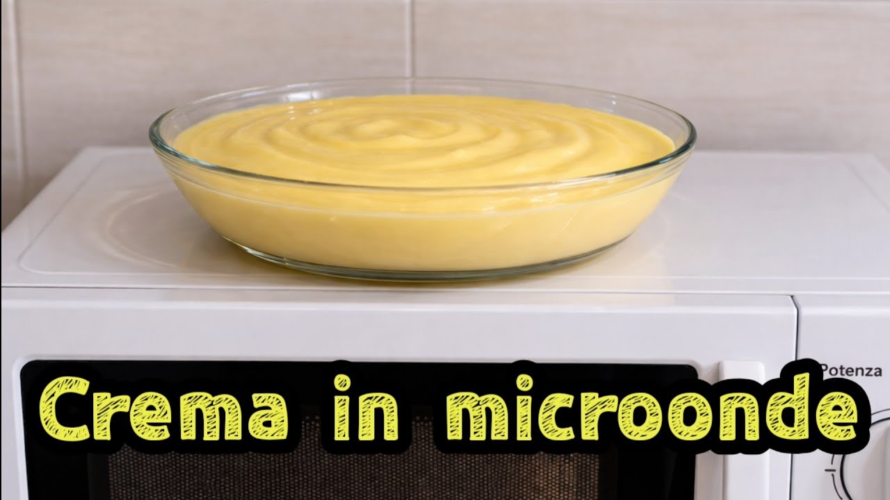 CREMA PASTICCERA COTTA IN FORNO A MICROONDE-Ricetta che si può fare anche sul fuoco normalmente 