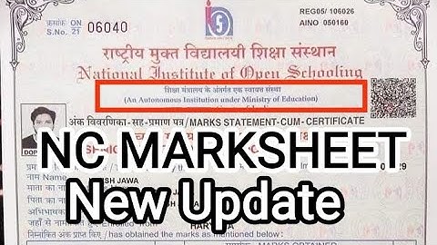 NC MARKSHEET NEW UPDATE I Deepak Himanshu Sir